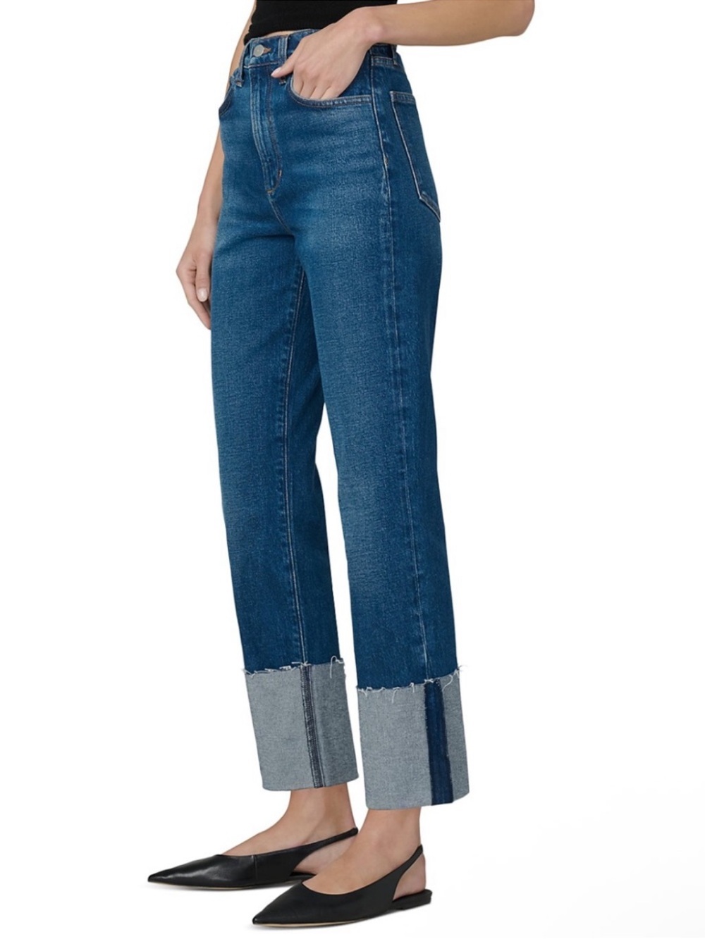 Joe's Jeans The Margot Slim Wide Cuff Jeans in Serendipity - Picture 5 of 8